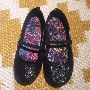 DONATED! Black glittery ballet flats